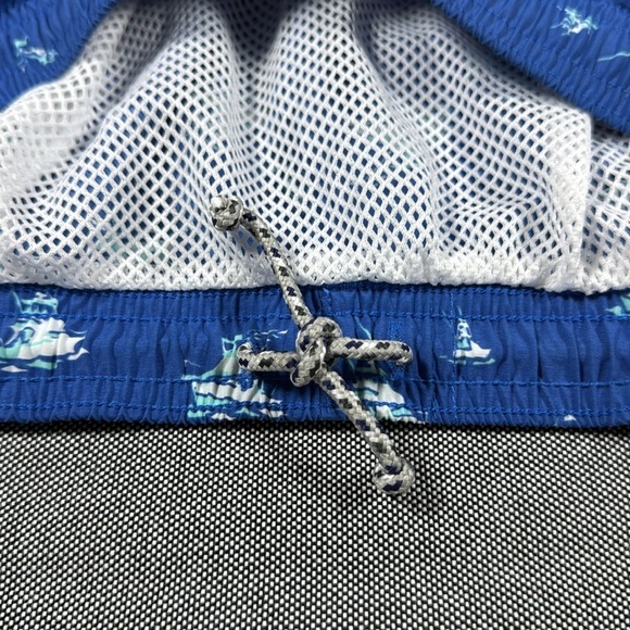Columbia Men’s Swim Trunks Blue Boat Print Backcast Shorts S NWT 6” Inseam UPF - Picture 15 of 15